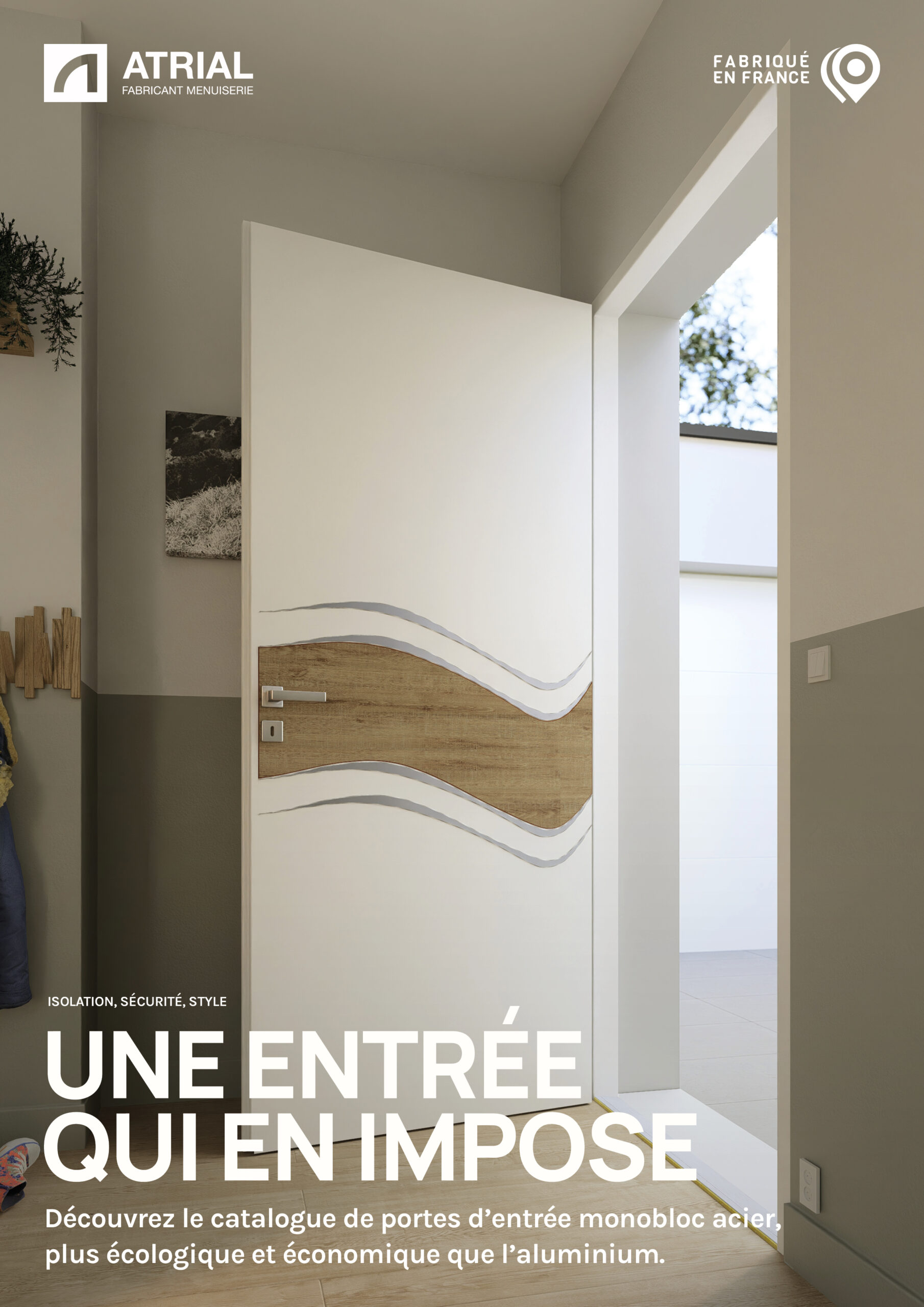 Catalogue Portes d'entrée Monobloc Acier ATRIAL - Sécurité et isolation design